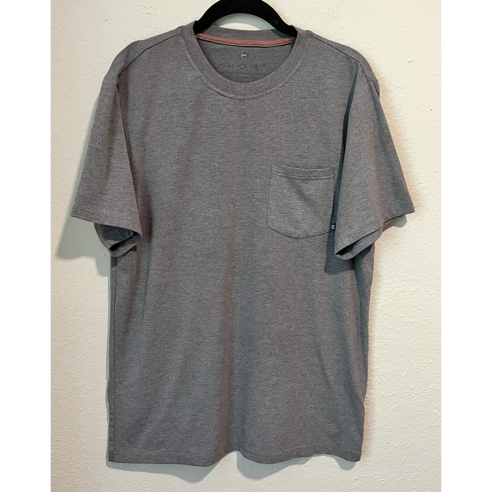 Free Fly Bamboo T-Shirt Mens Medium Gray Short Sleeve Viscose Bamboo Tee Pocket